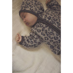 HUTTEliHUT Manteau en polaire de laine jacquard - camel chiné