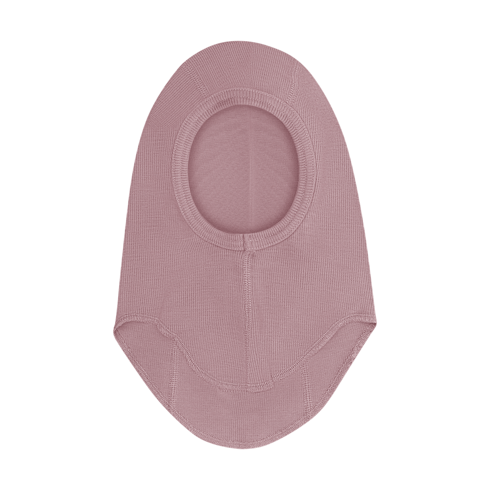 HUTTEliHUT Cagoule en laine côtelée - rose bois