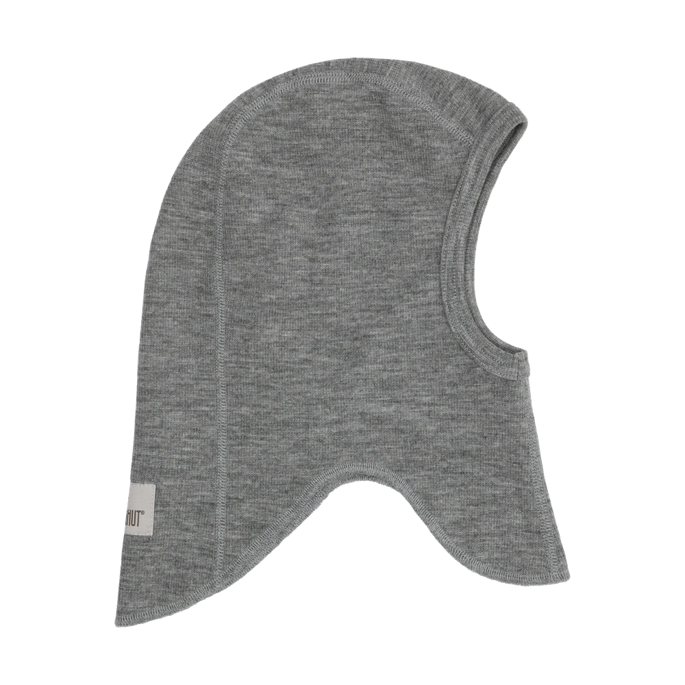 HUTTEliHUT Cagoule en laine côtelée - Gris moyen chiné