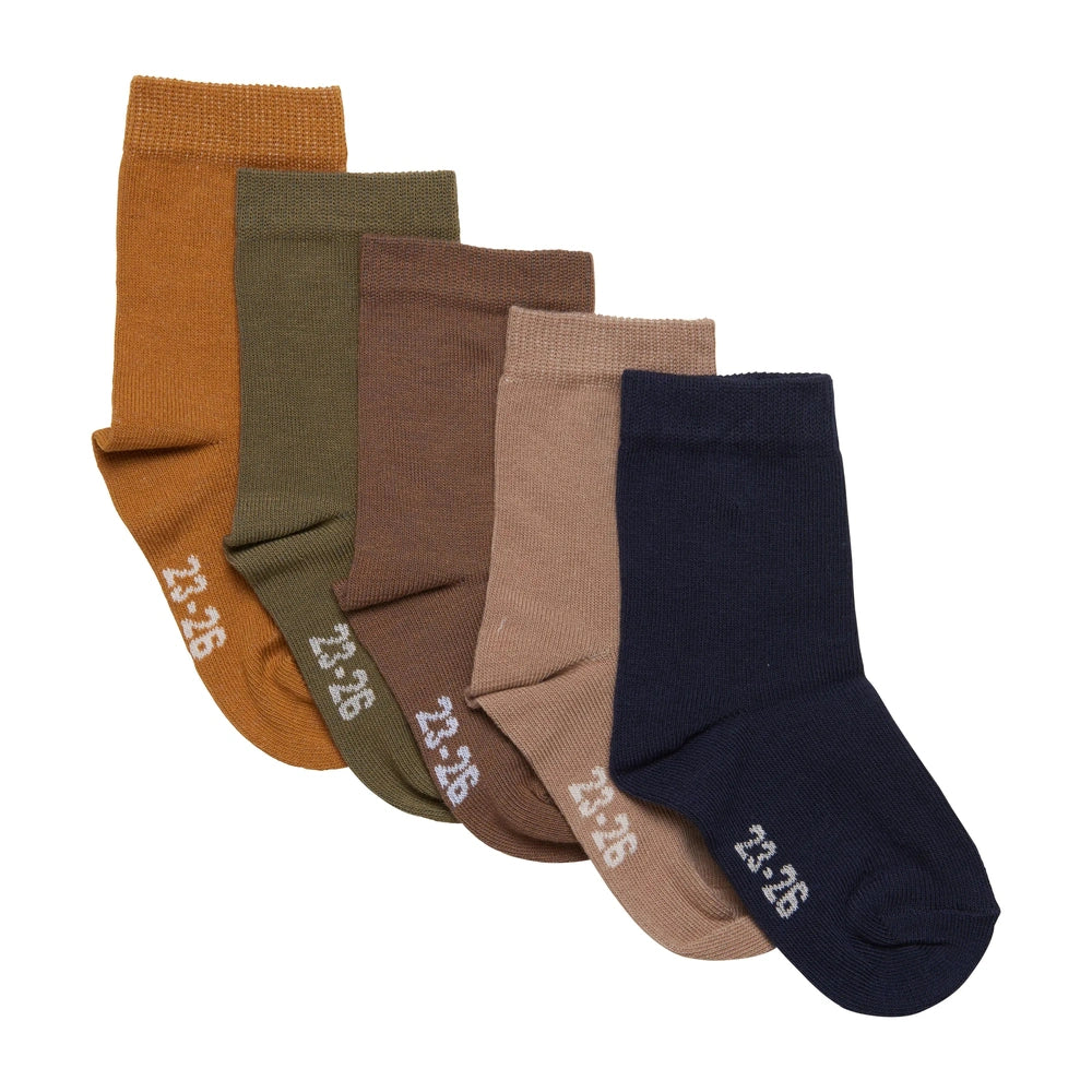 Minymo Socquettes Multi 5-pack - Herbes séchées