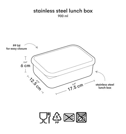 Little Lovely Stainless Steel Lunchbox - Cherries