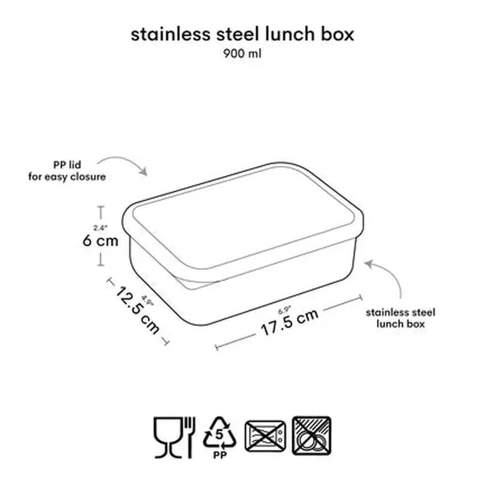 Boîte repas en acier inoxydable Little Lovely - Robots