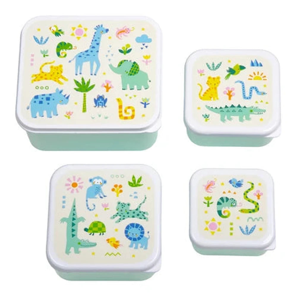 Little Lovely Lunch - Coffret de boîtes à goûter - Jungle