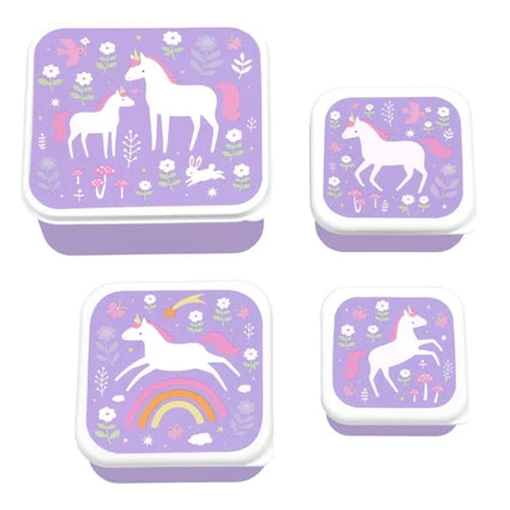 Little Lovely Lunch- Set de boîtes à lunch et à goûter - Licorne