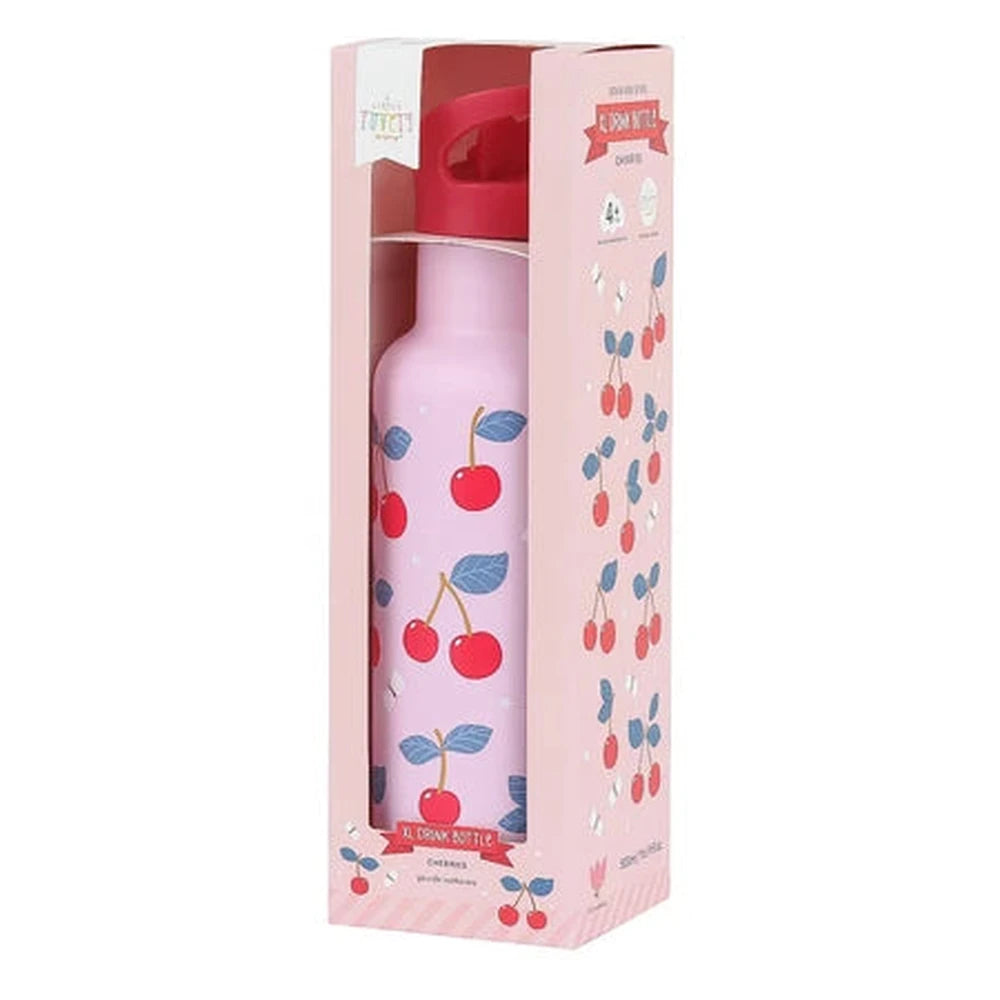 Little Lovely XL bouteille en acier inoxydable 500 ml - Cerises