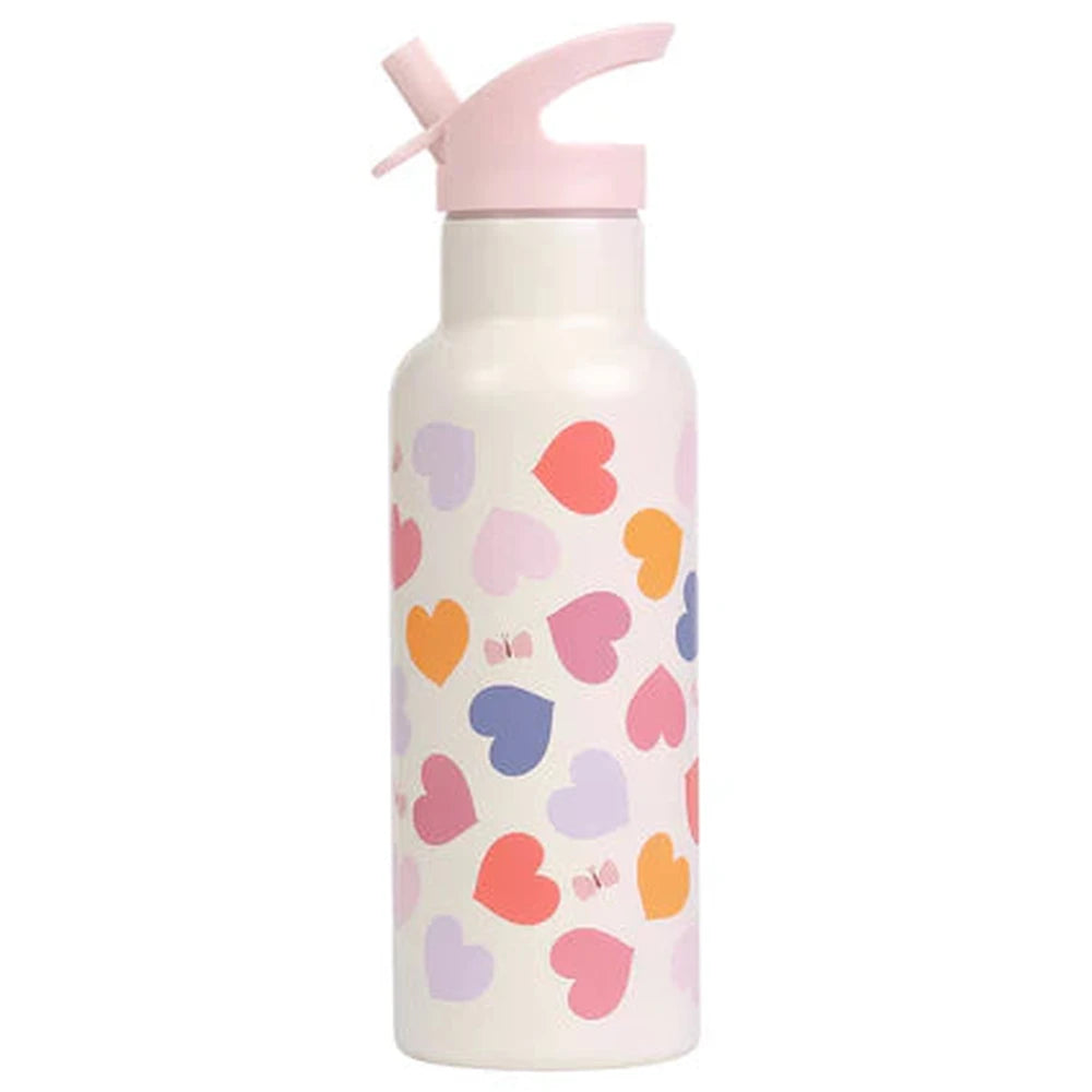 Little Lovely XL gourde en acier inoxydable 500 ml - Cœurs