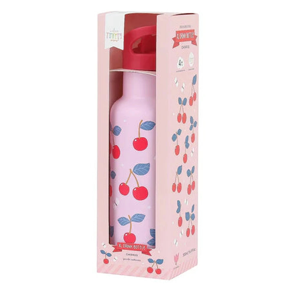 Little Lovely XL Gourde en acier inoxydable 350 ml - Cerises