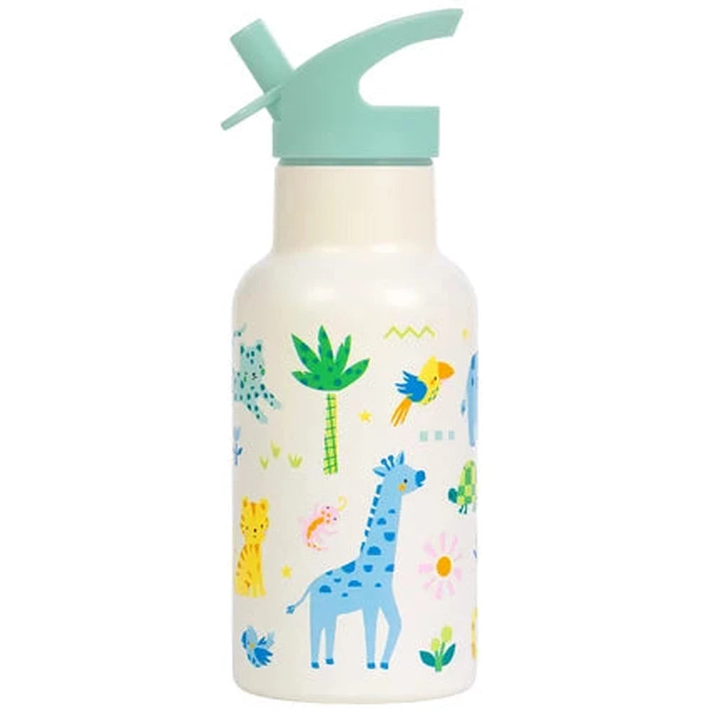 Little Lovely Gourde XL en acier inoxydable 350ml - Jungle