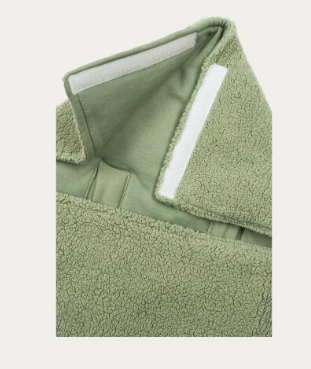 Meyco Voetenzak Teddy - Olive Green