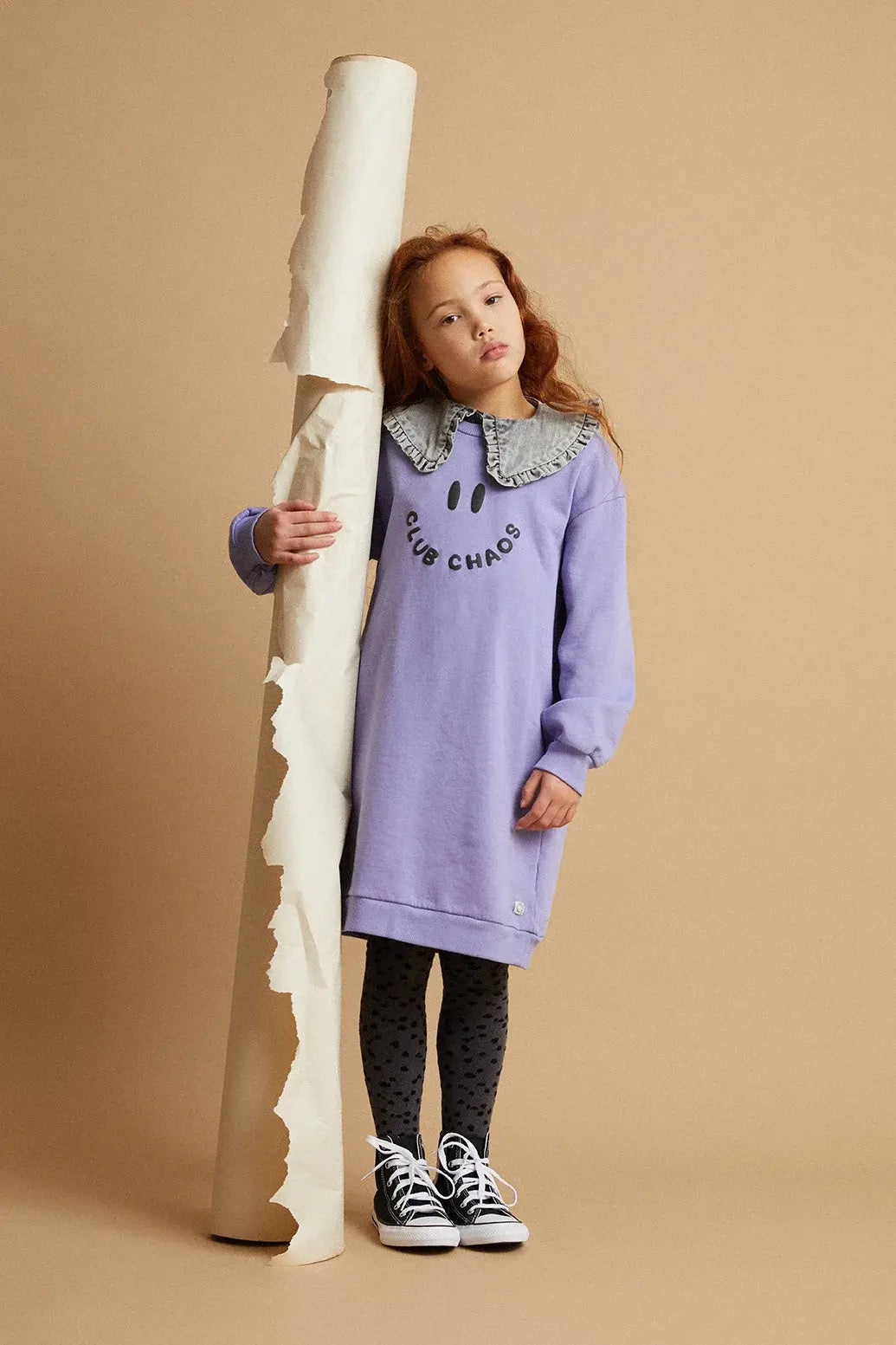 Sproet & Sprout Sweater Jurk Club Chaos - Crayon Cloud