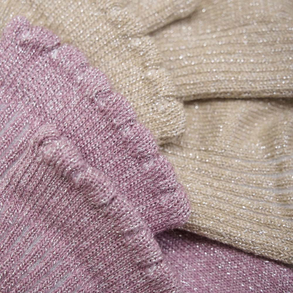 Minymo Chaussettes pailletées lot de 2 - Orchidée poudrée