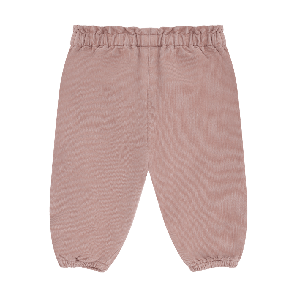 Minymo Pantalon en velours côtelé doublé - Fauve