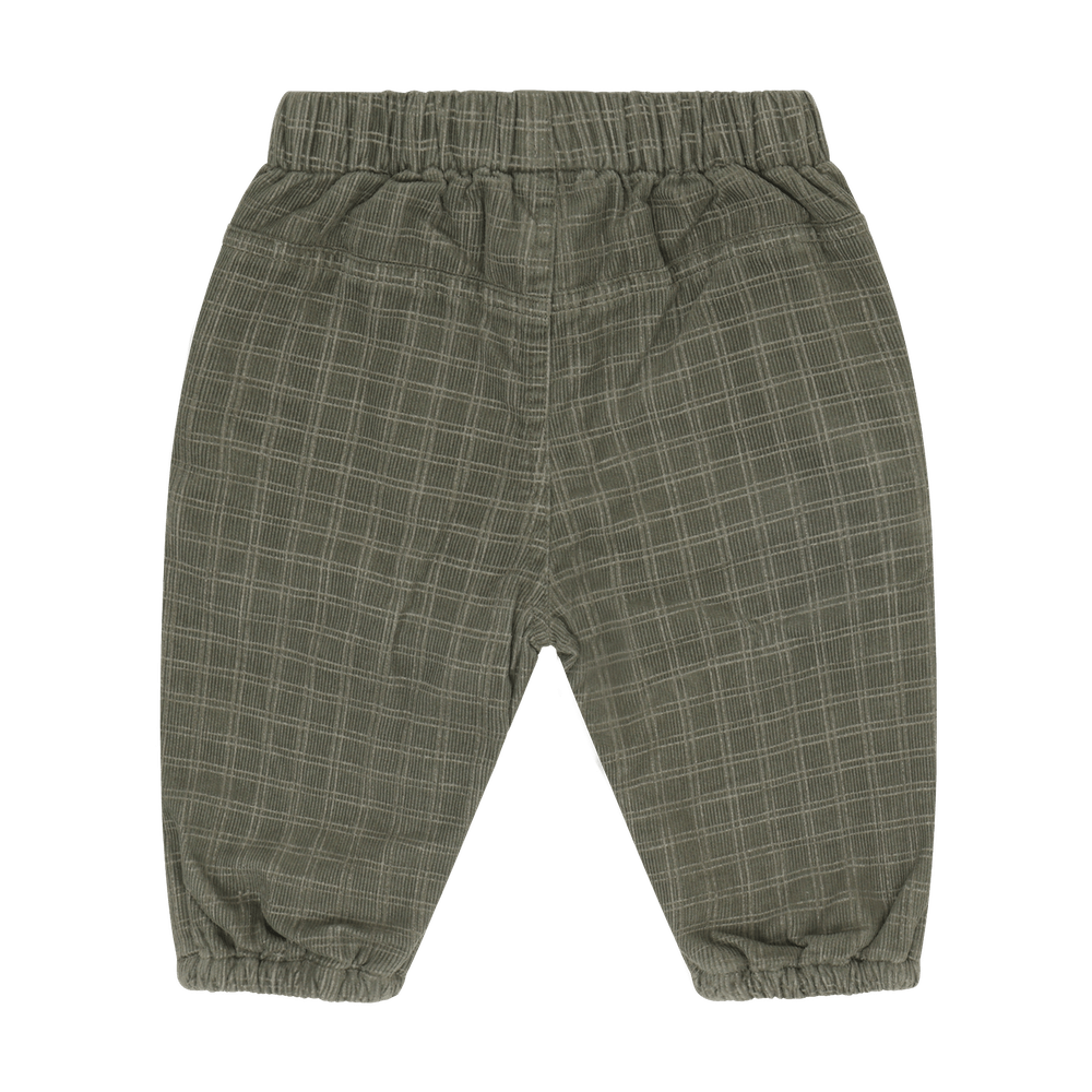 Minymo Pantalon en velours côtelé à imprimé et doublure - Beetle