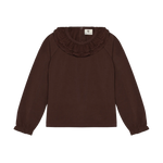 T-shirt à manches longues avec col - acajou profond