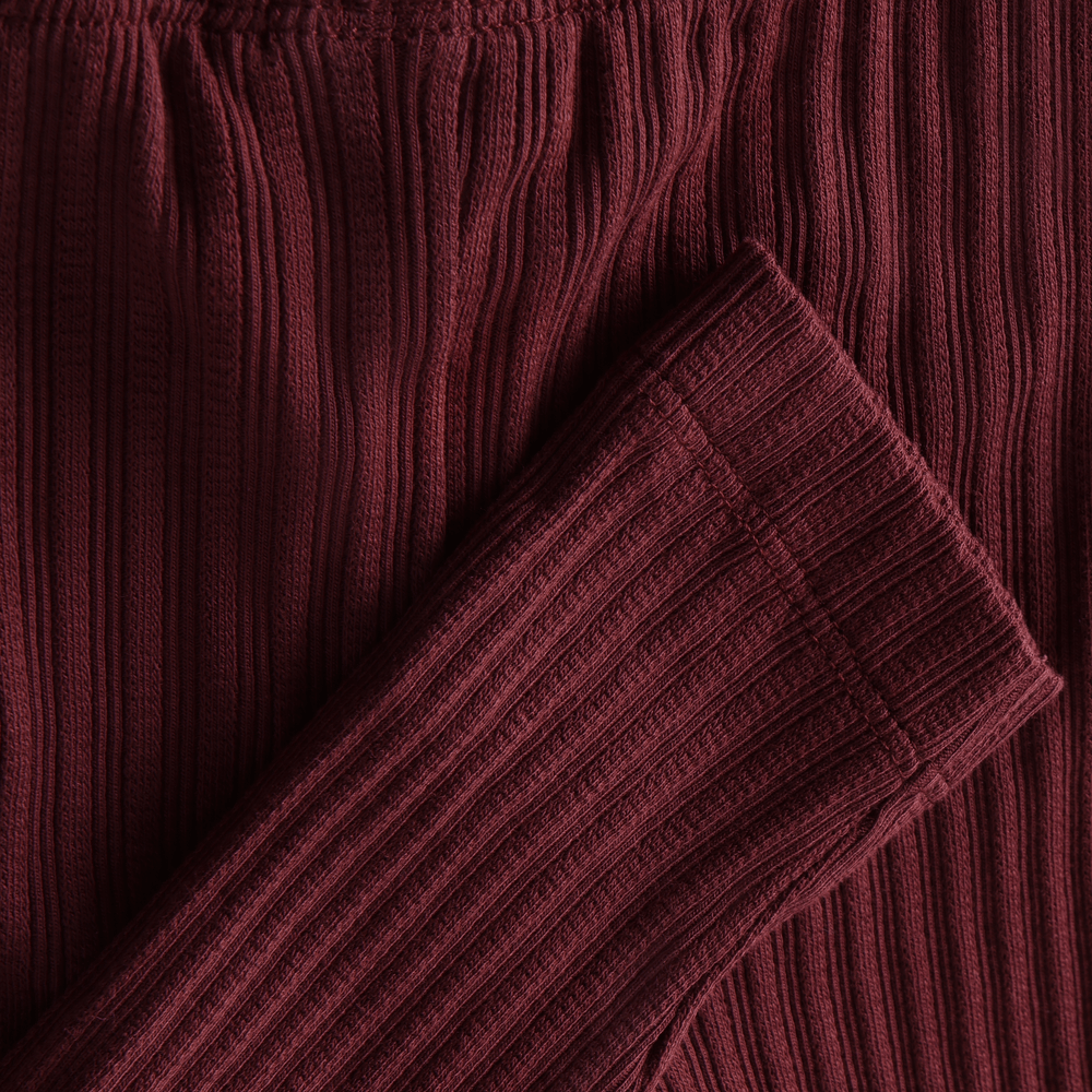 En Fant Legging pointelle - bordeaux