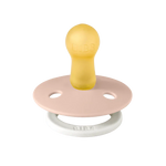 BIBS Fopspeen Rond GLOW 2-pack - Blush/Vanilla