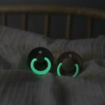 BIBS Sucette ronde GLOW lot de 2 - Sage/Cloud