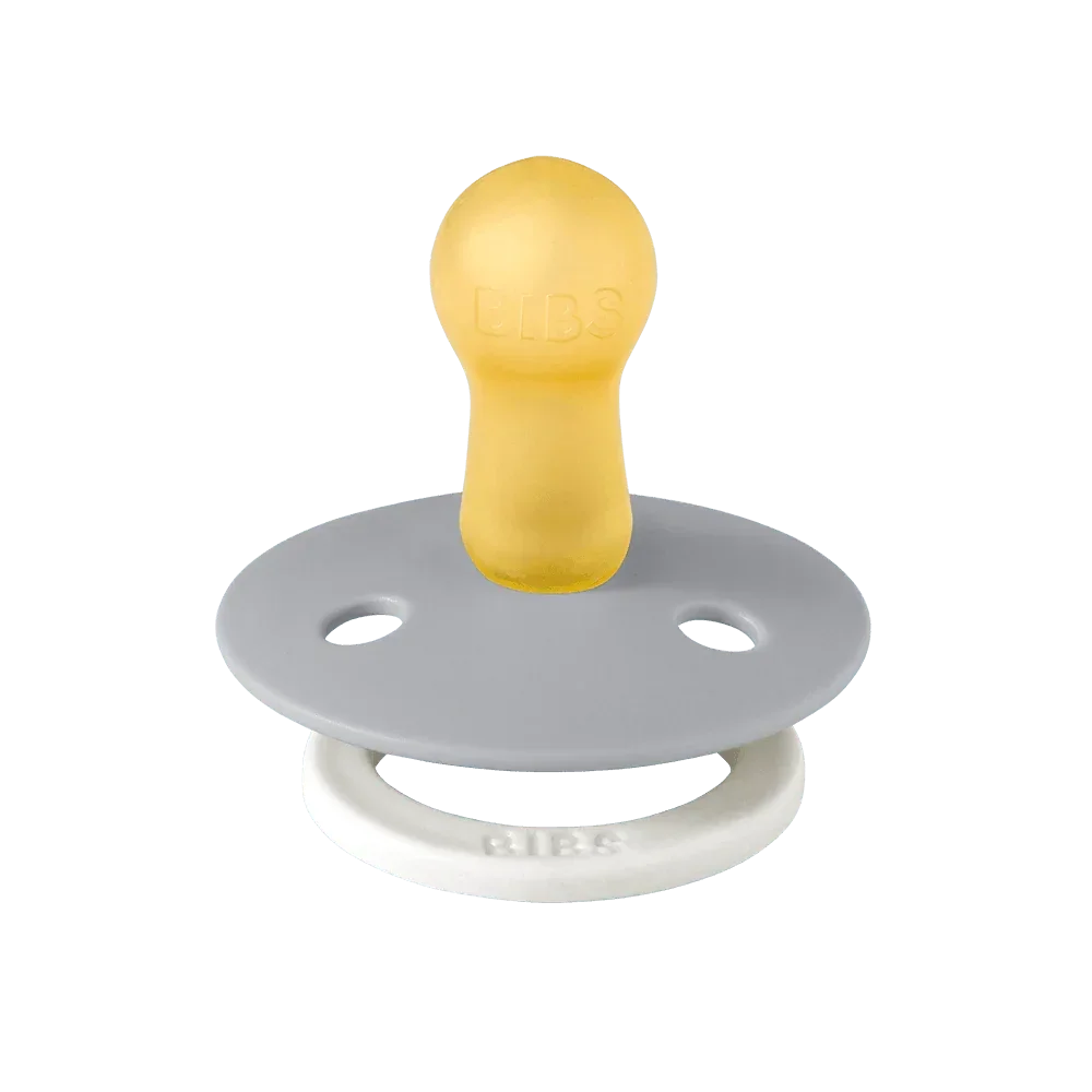 BIBS Sucette ronde GLOW lot de 2 - Sage/Cloud