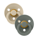 BIBS Fopspeen Rond 2-pack - Vanilla/Pine
