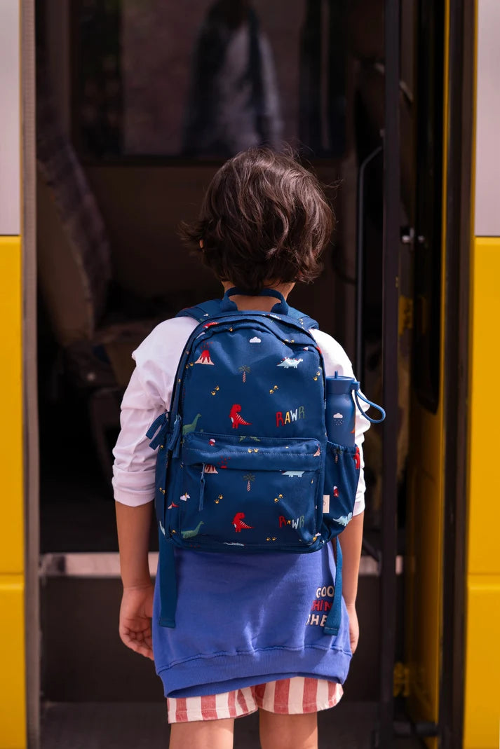 Citron Medium Backpack - Blue Dino
