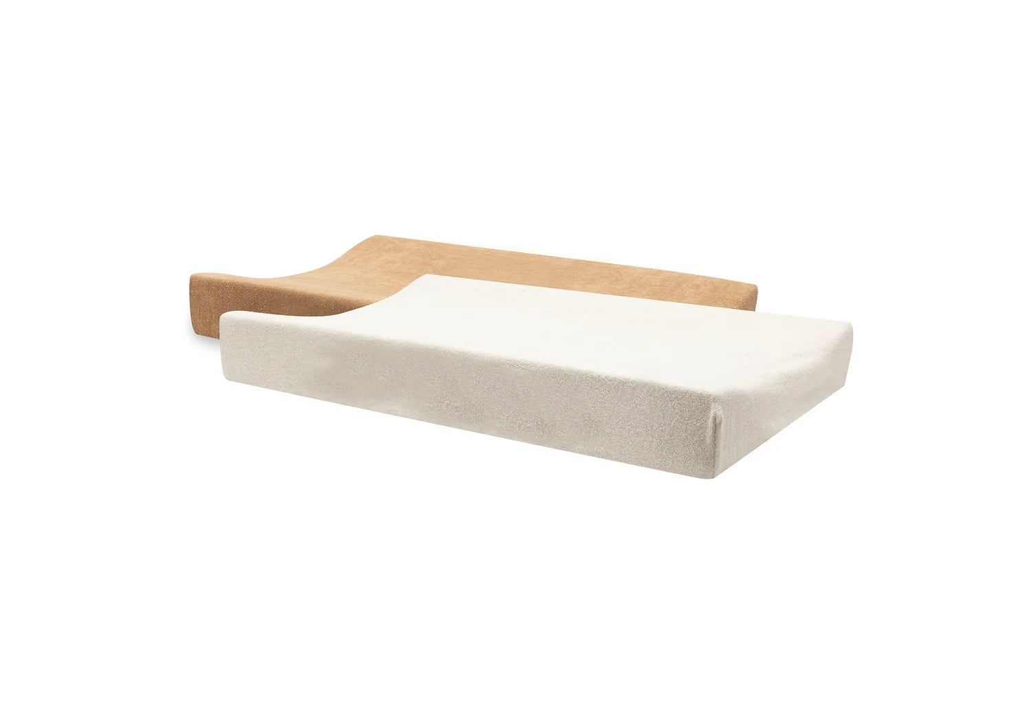 Jollein Aankleedkussenhoes Badstof 2-pack - Hazel & Oatmeal