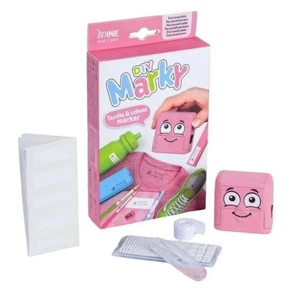 COLOP MARKY Textielstempel Set Voor Kleding & Spullen - Roze