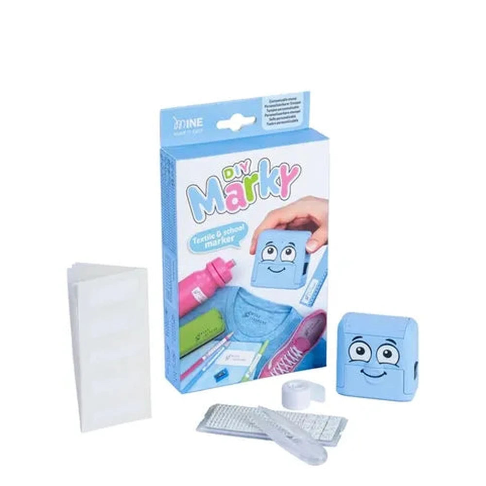 COLOP MARKY Textielstempel Set Voor Kleding & Spullen - Blauw