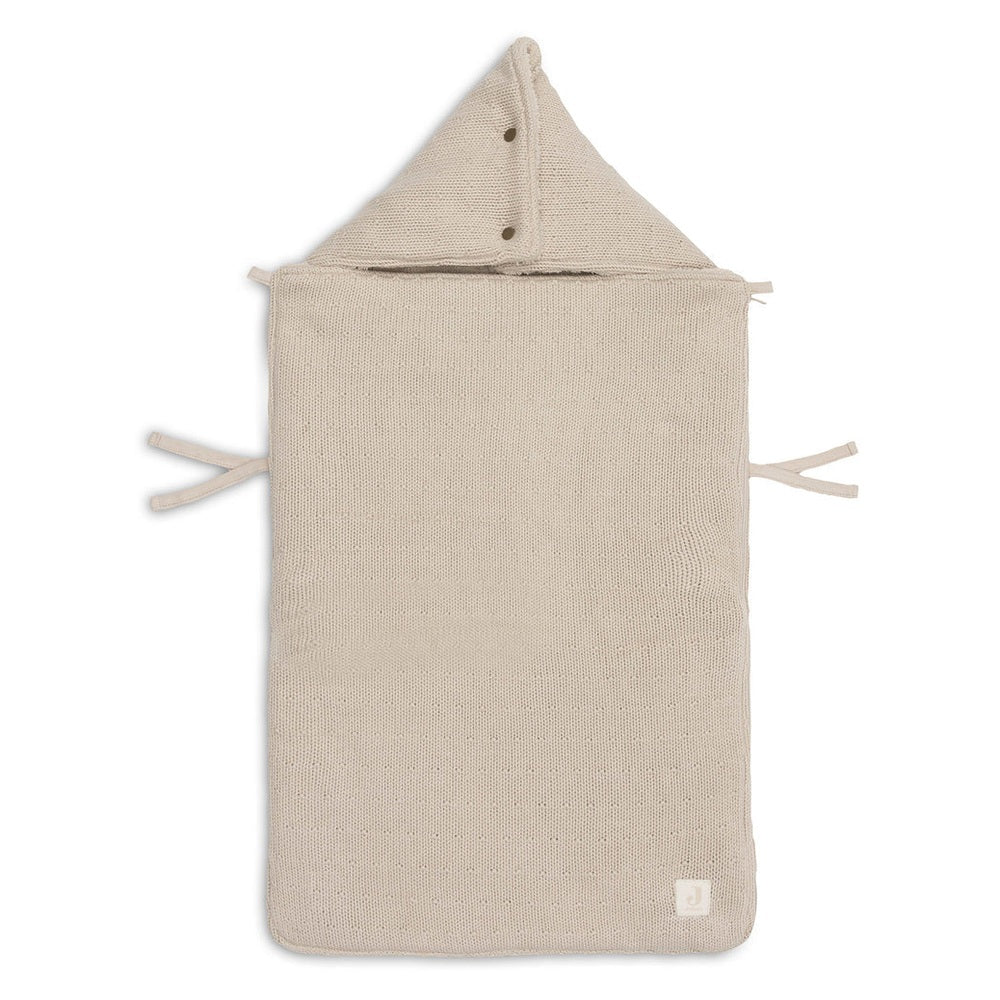 Jollein Voetenzak Groep 0+ 3/5 Puntsgordel Sprinkle Knit - Sand