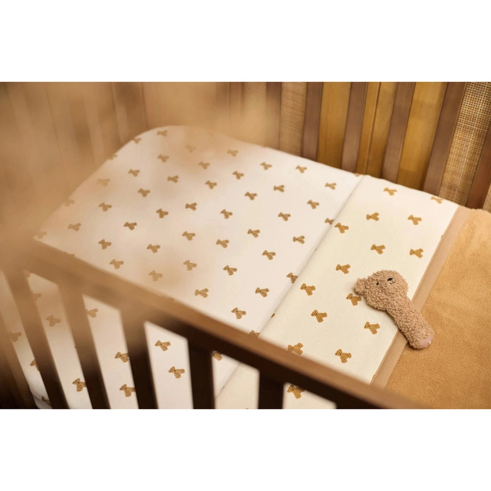 Jollein Hoeslaken Jersey 40/50x80/90cm - Teddy Bear