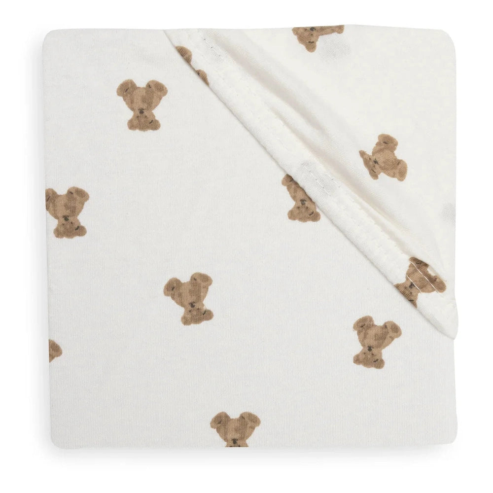 Jollein Hoeslaken Jersey 40/50x80/90cm - Teddy Bear