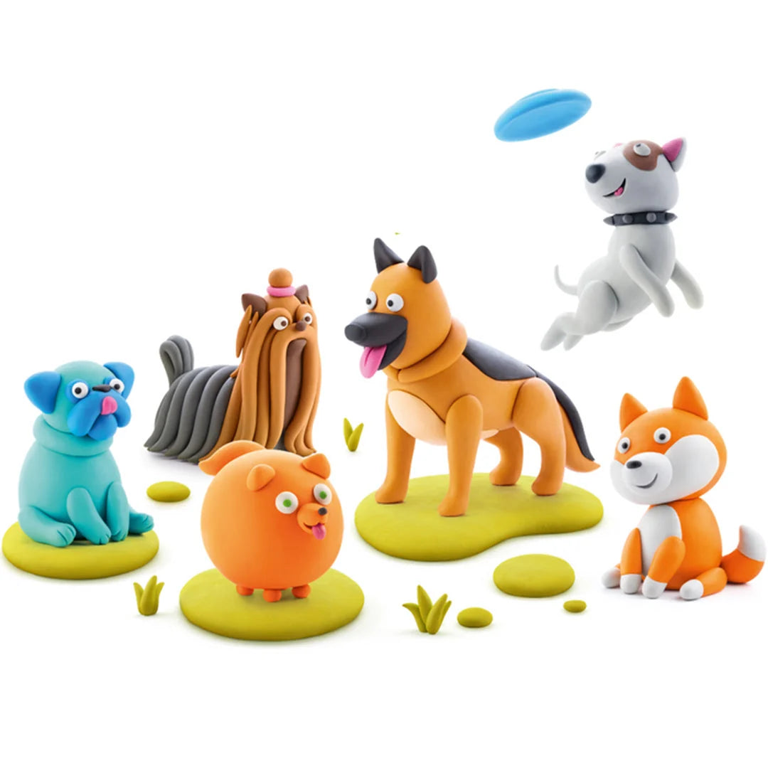 Hey Clay Zelfhardende Klei Honden - 15 potjes