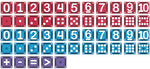 Magna-Tiles Micro Mags Learn Numbers 56 Stuks - Blauw Rood