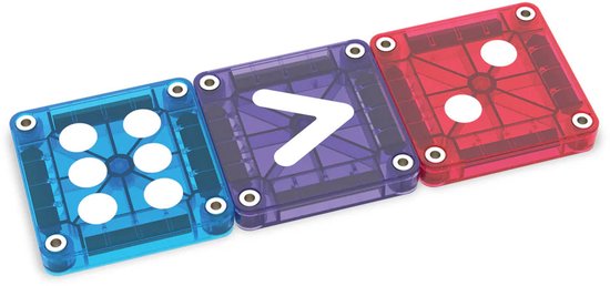 Magna-Tiles Micro Mags Learn Numbers 56 Stuks - Blauw Rood