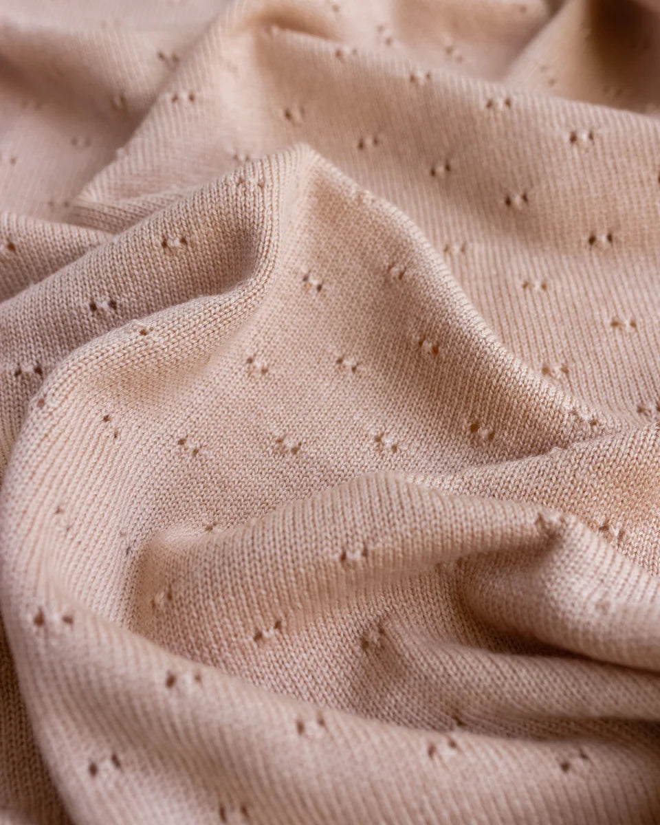 Hvid Blanket Bibi Apricot