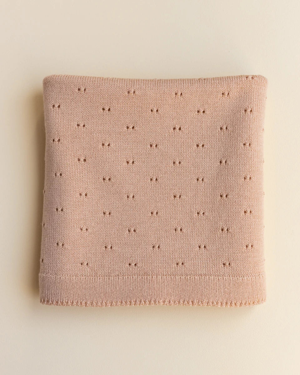 Hvid Blanket Bibi Apricot