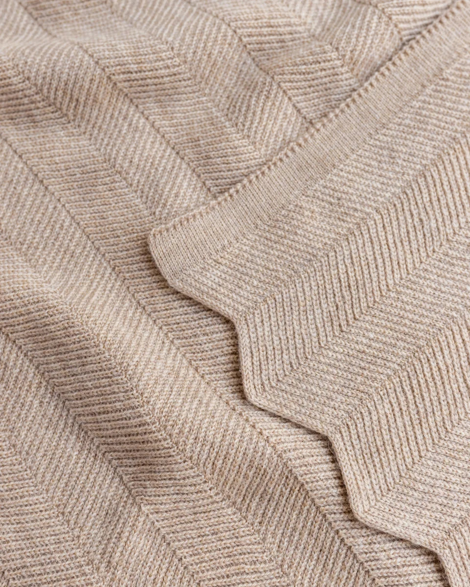 Hvid Blanket Freddy Sand