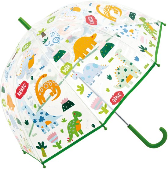 Little L Paraplu Transparant 70 cm - Dino's