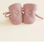 Hvid Booties Powder 0-9mnd