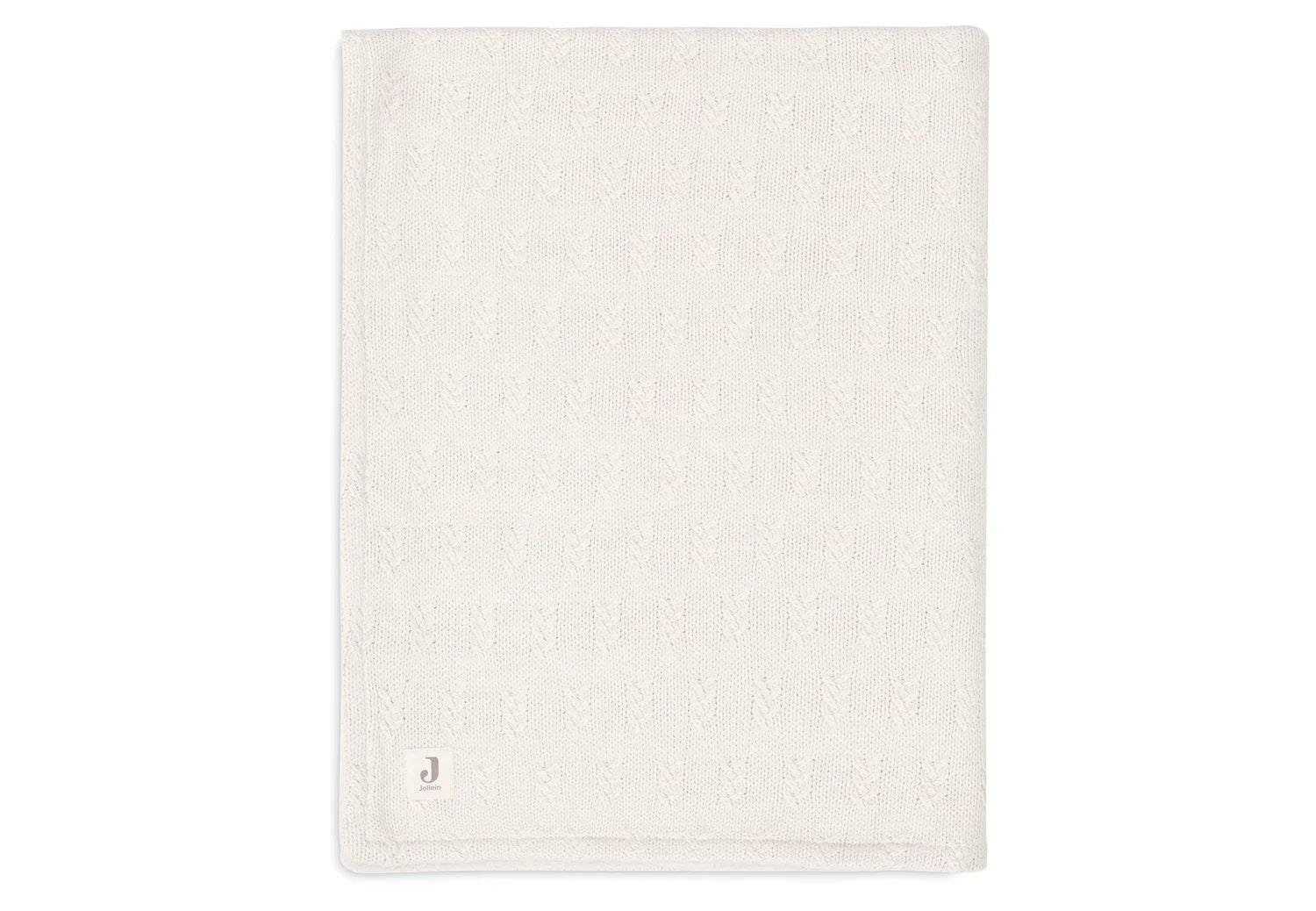 Jollein - Deken Wieg - Grain Knit Oatmeal/ Velour - 75x100cm