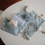 Mushie - Waterbestendige Zakjes - Roman Green - 2st