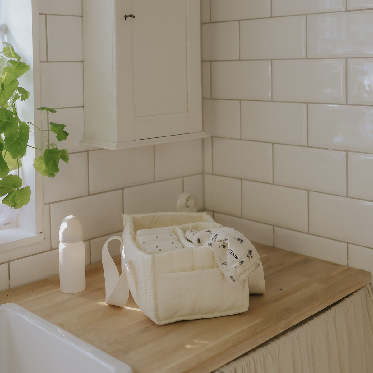 Elodie - Luier Organizer - Creamy White