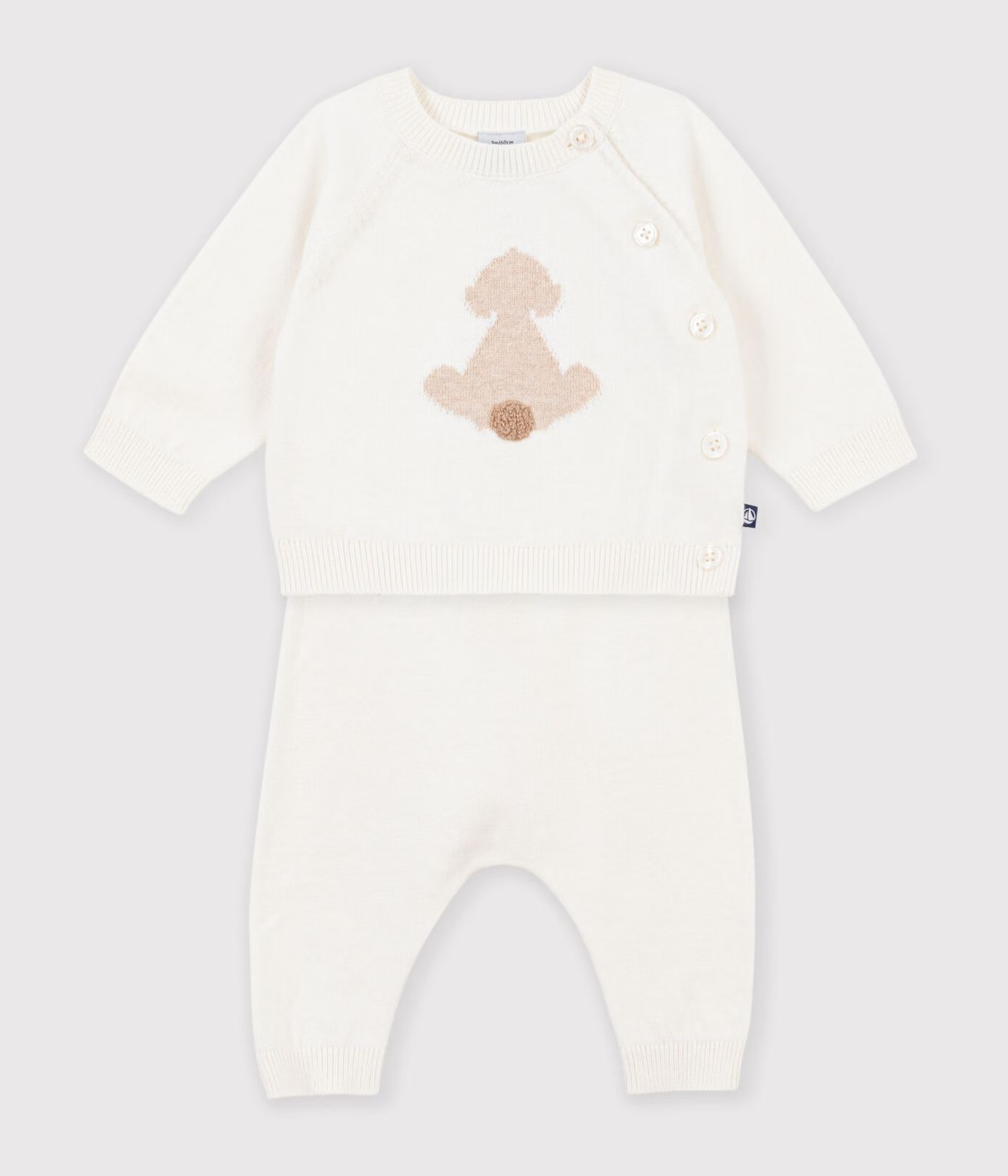 Petit Bateau Set Van 2 Stuks - Beer/Beige