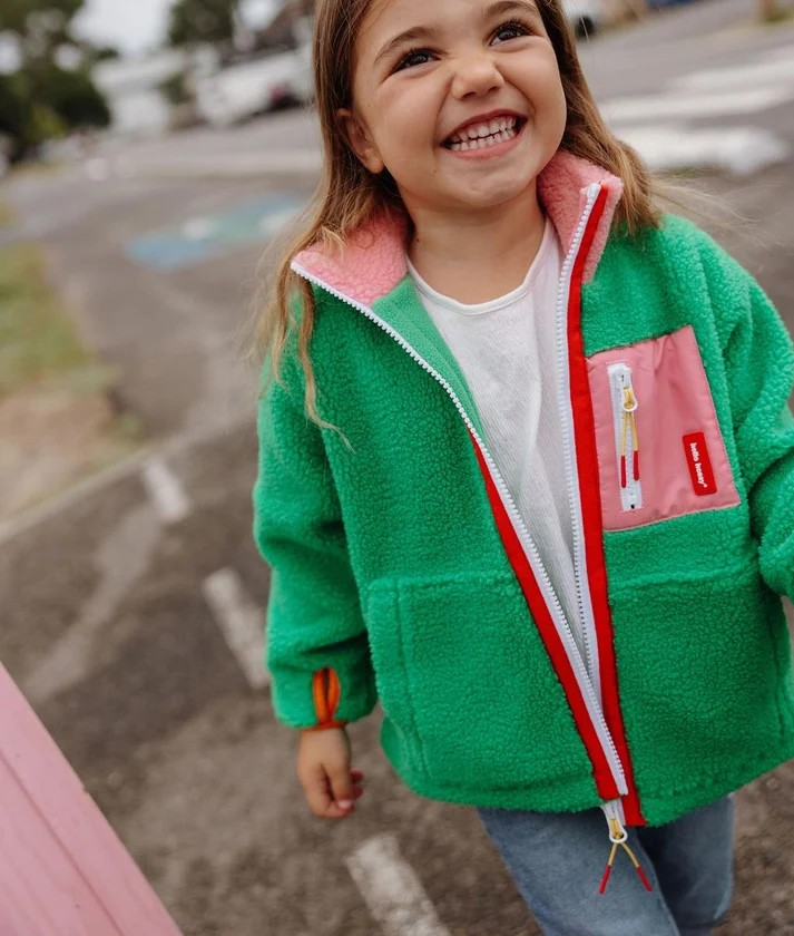 Hello Hossy - Fleecejas - Green Candy