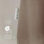Meyco - Studio Slaapzak - Gevoerd - Afritsbare Mouw - Classic Dark Taupe - 90cm