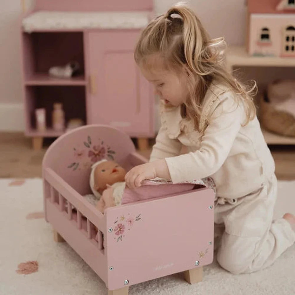 Little Dutch Houten Poppenbedje - Roze