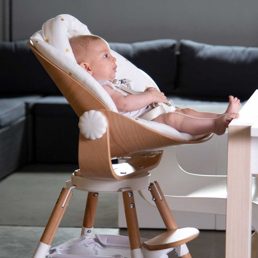Siège nouveau-né Childhome Evolu avec harnais 5 points - bois blanc