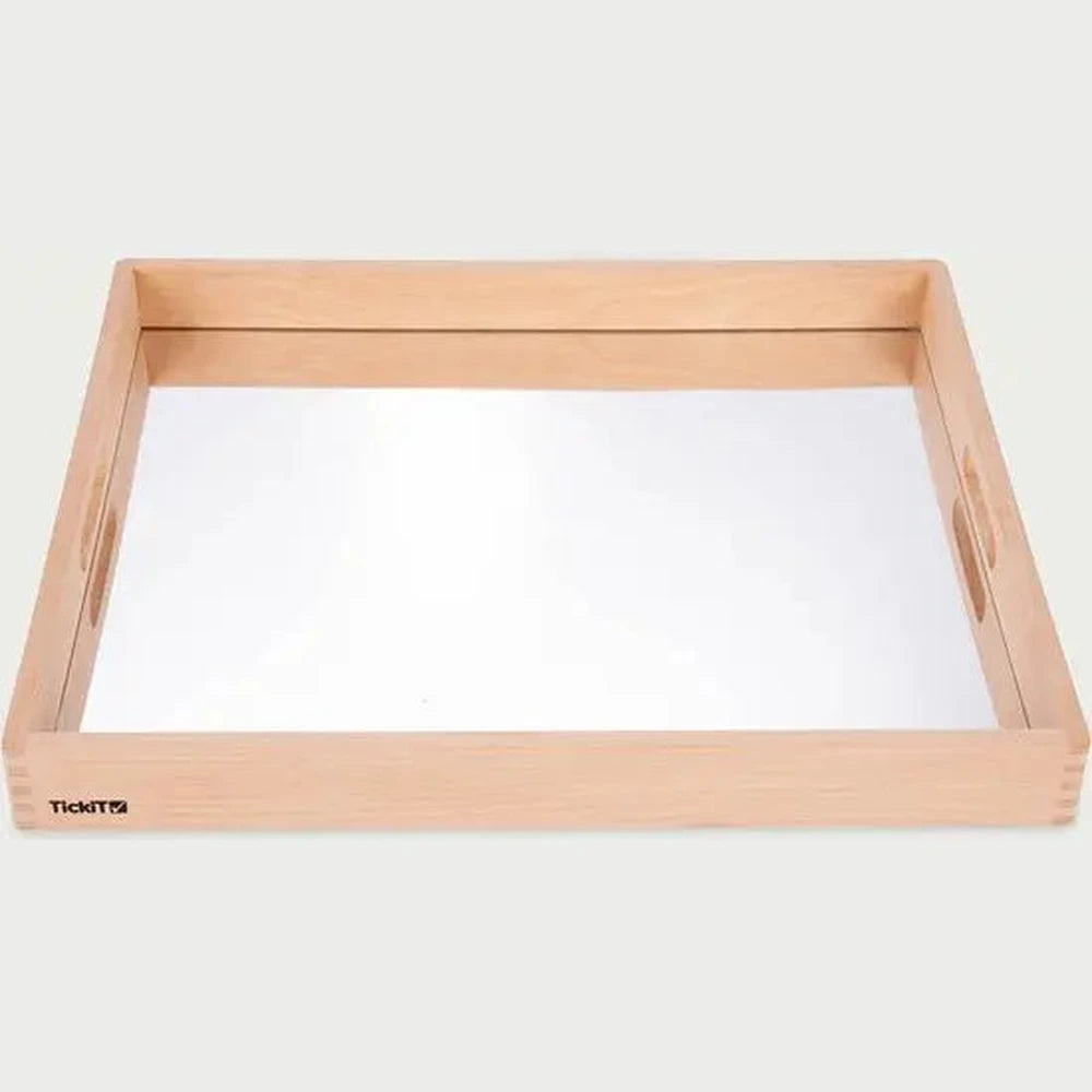 Plateau miroir en bois Tickit