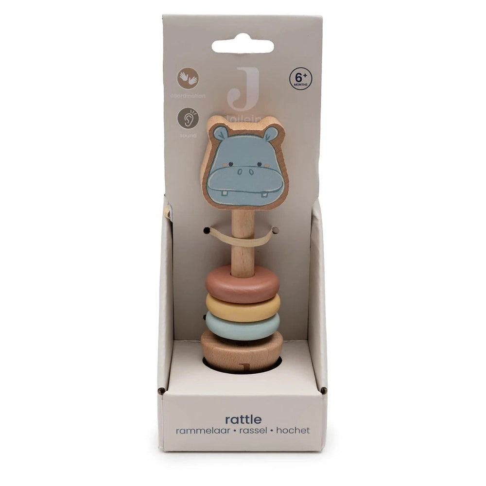 Jollein Houten Rammelaar - Hippo Happy