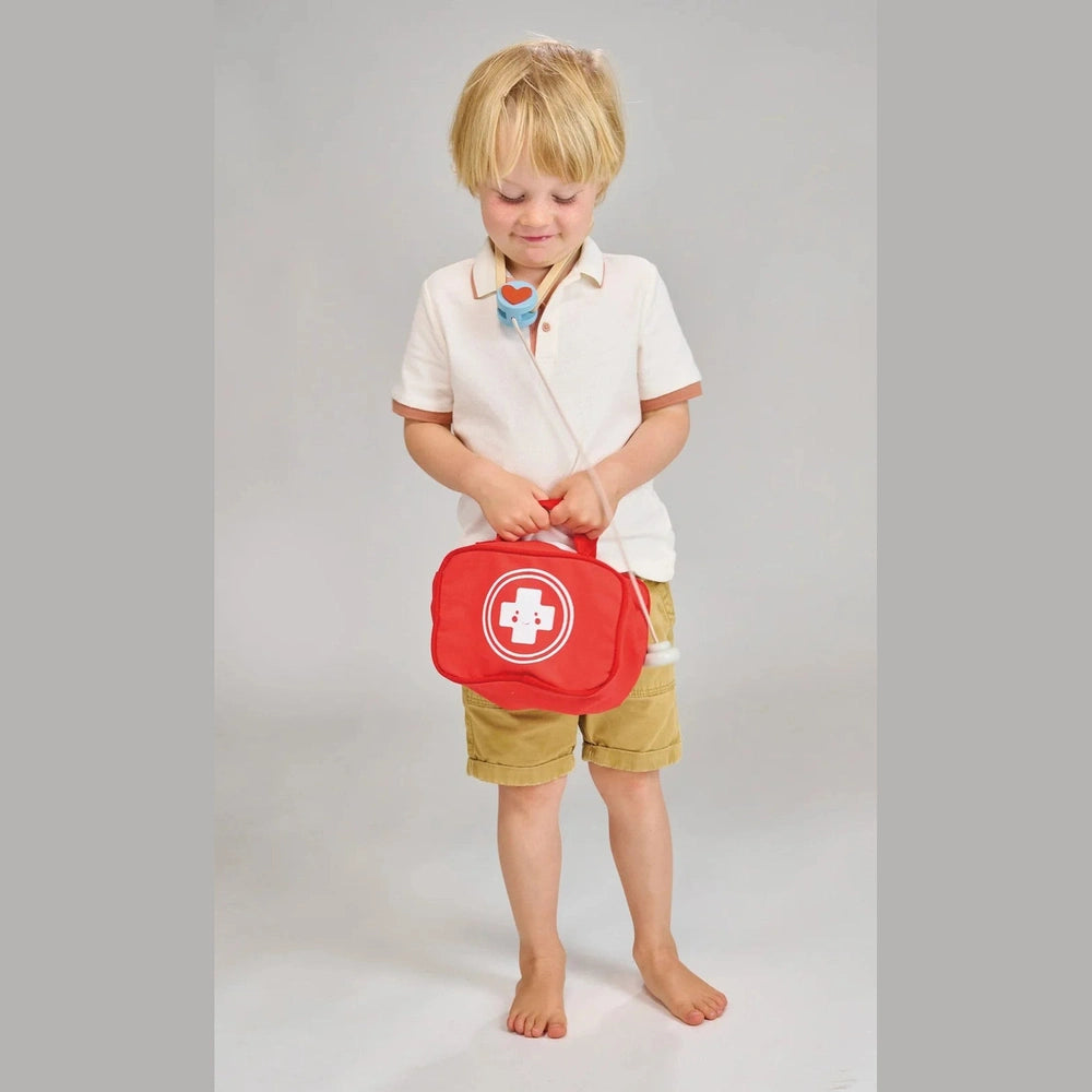 Mentari My First Aid Kit 8-delige Houten Set Met Opbergtas