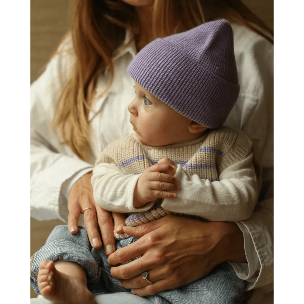 HVID - Bonnet nouveau-né - Lilas